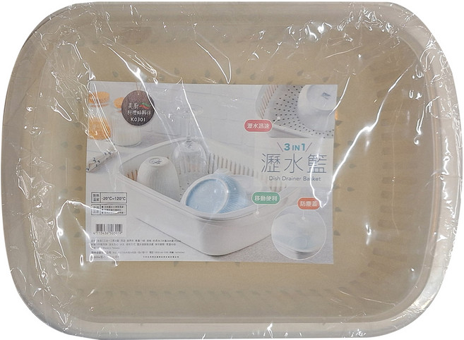 UdiLife 優的生活大師 magic cook 美廚 3in1瀝水籃, 1個, White