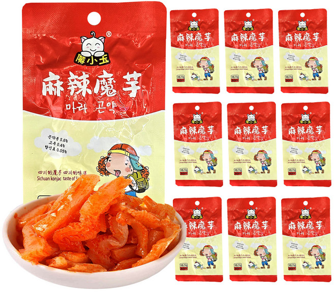 마소옥 마라곤약 10개입, 250g, 1개