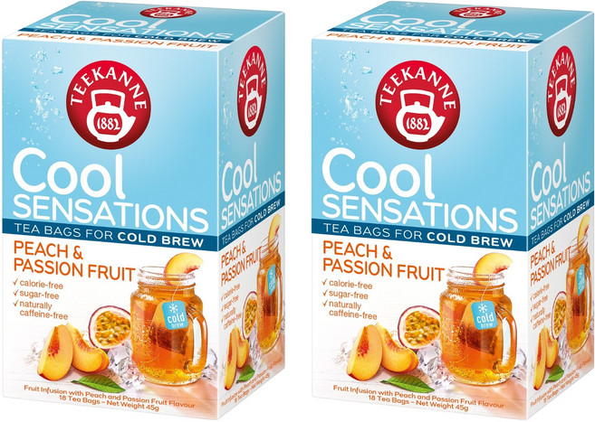 티칸네 쿨 센세이션 복숭아 앤 패션후르츠, 2.5g, 18개입, 2개