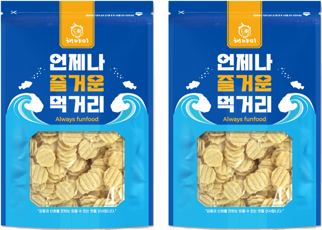 해야미 꼬마 튀김 쥐포, 1kg, 2개