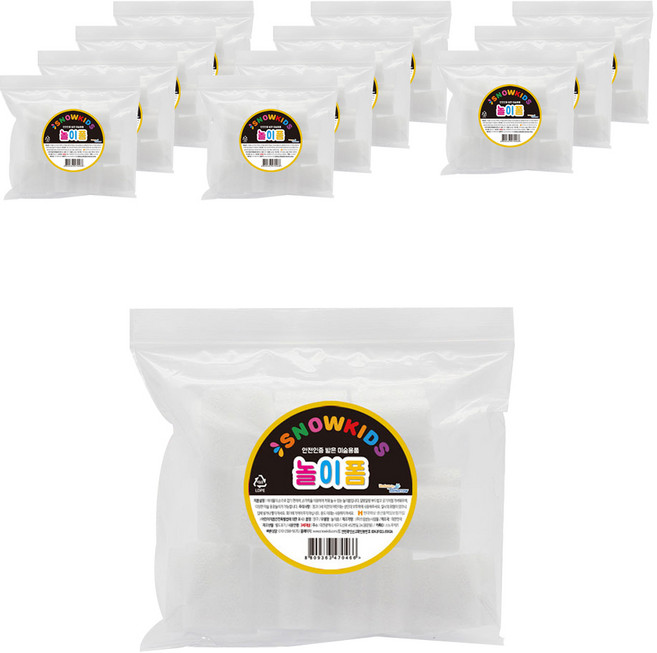 스노우키즈 미술 놀이폼 소, 별송이폼, 12개