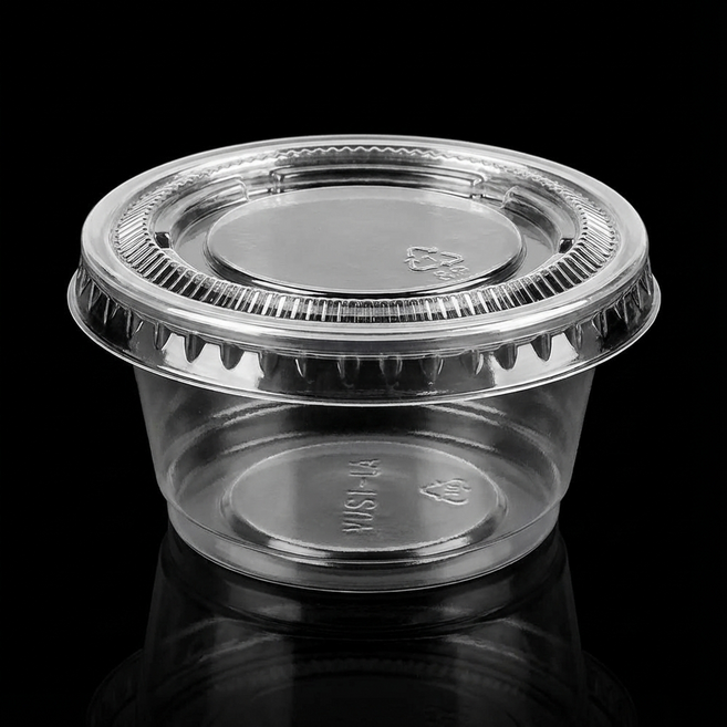 어반플레어 일회용 소스 용기 세트 0.75온스 22.5ml, 100개입, 1세트