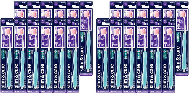시스테마 슬림앤케어 칫솔 와이드, 2개, 12개입