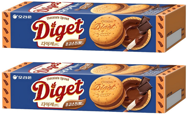 오리온 다이제샌드 초코스프레드, 98g, 5개