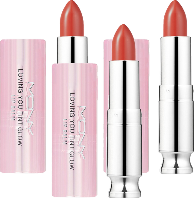 MACQUEEN NEWYORK Loving You 亮色護唇膏, Clear Red, 3.5g, 3支