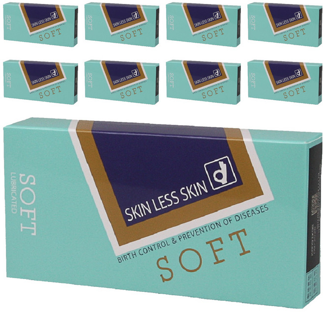 오카모토 스킨레스스킨 소프트 콘돔, 10개입, 9개