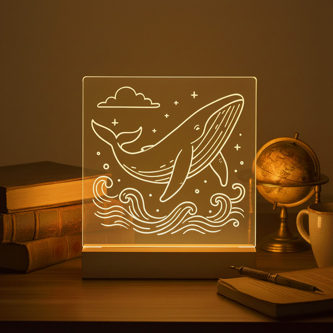 루아즈 아크릴 무드등 네온사인 만들기 미니 세트형, 혼합색상