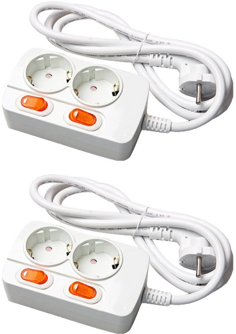 메이프 개별 스위치형 멀티탭 2구, 1.5m, 랜덤 발송, 2개