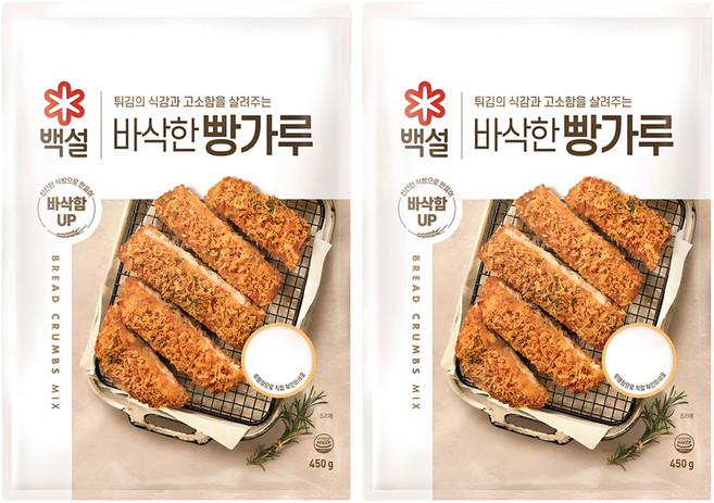 백설 빵가루, 450g, 2개