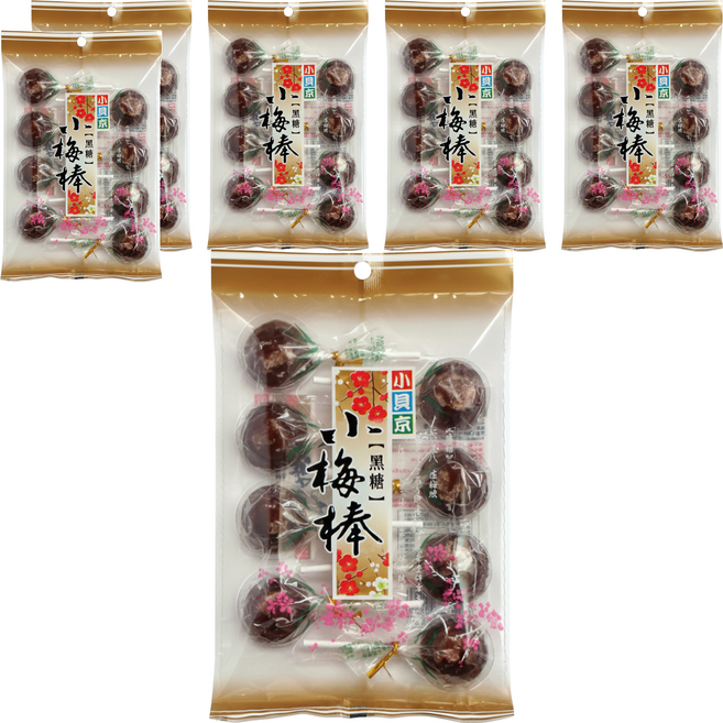 小貝京 黑糖小梅棒, 112g, 6袋