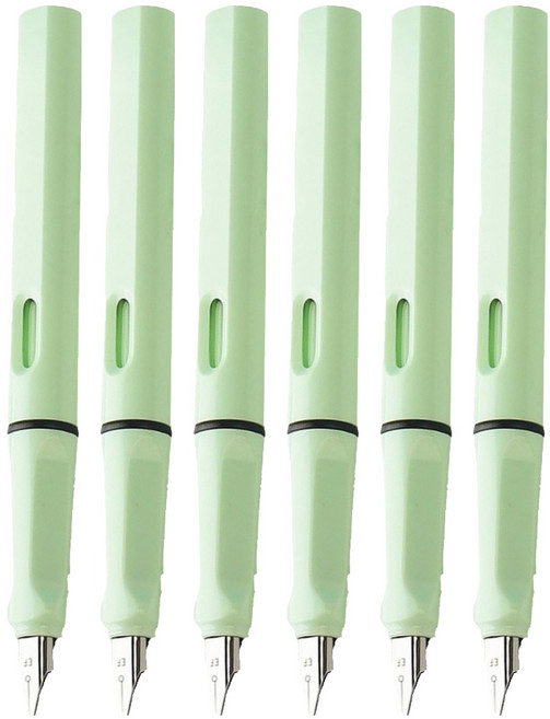 小麥購物 鋼筆 G434 15g 6支, 0.38mm, 馬卡龍綠