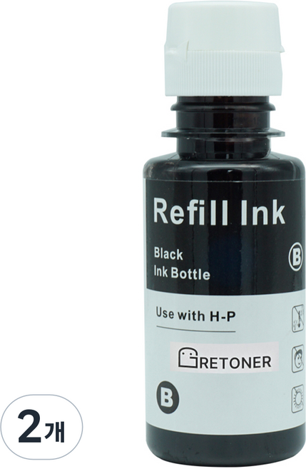 그래토너 INK-K610 삼성 호환잉크, 검정, 2개