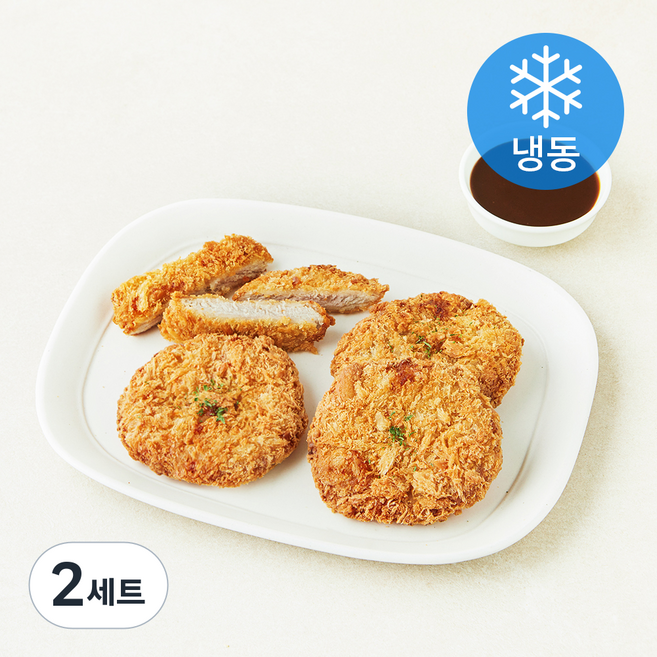 미식당 생안심 돈카츠 320g + 소스 50g 세트 (냉동), 2세트