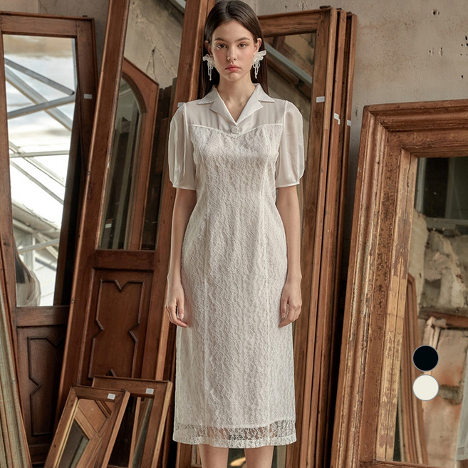 쥴리앤칼라 여성용 24HS 시크릿 가든 로지 레이스 드레스