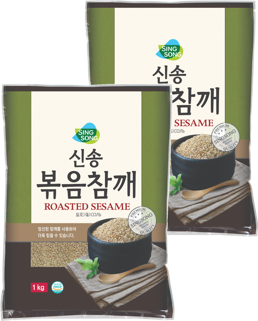 신송 볶음참깨, 1kg, 2개
