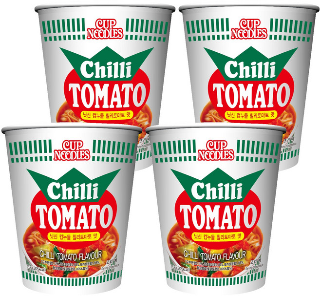 컵누들 칠리 토마토 70g, 4개