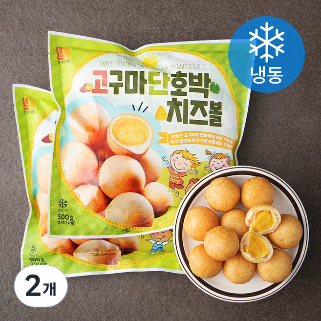디케이식품 고구마 단호박 치즈볼 2개입 (냉동), 1kg, 2개