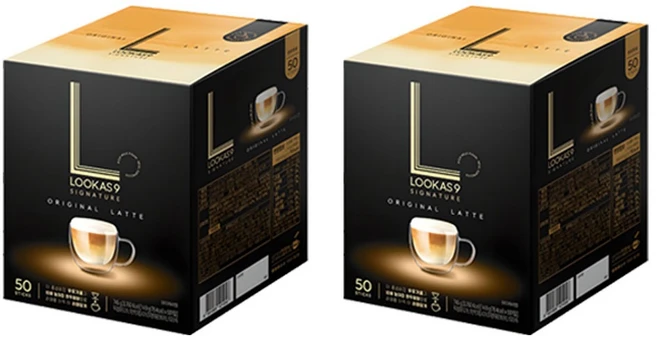 루카스나인 시그니처 라떼 커피믹스, 14.9g, 50개입, 2개 - 쿠팡