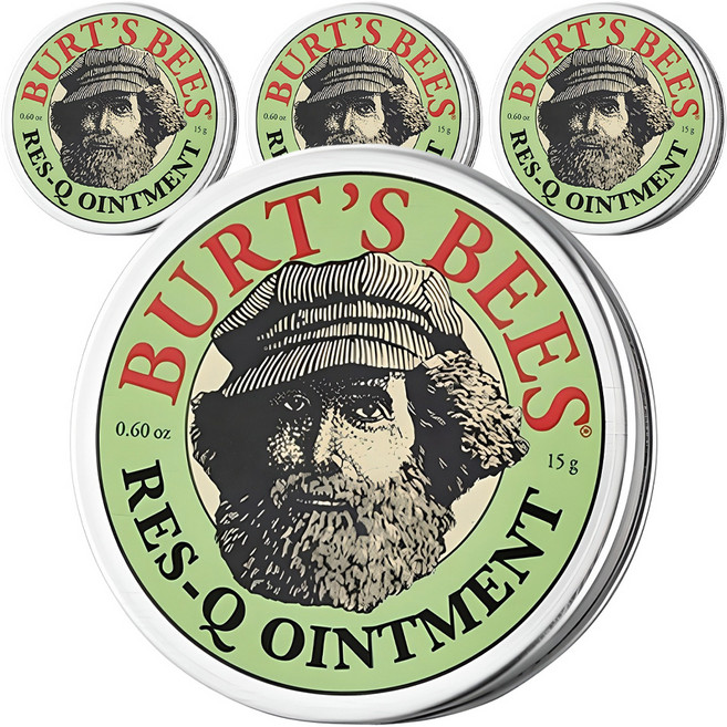 버츠비 레스큐 오인트먼트 틴, 로즈마리 / 라벤더, 15g, 4개