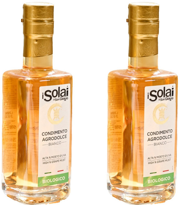 아이솔라이 유기농 화이트 발사믹 농도 1.2 식초, 250ml, 2개