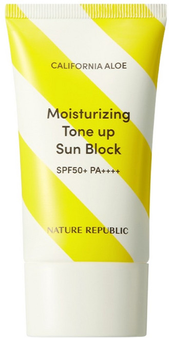 네이처리퍼블릭 캘리포니아 알로에 수분 톤업 선블럭 SPF50+ PA++++, 57ml, 1개