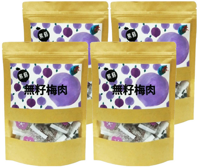 同正 紫蘇無籽梅肉, 150g, 4袋