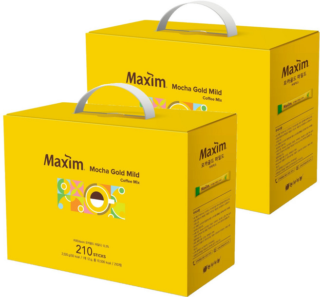 맥심 모카골드 마일드 커피믹스 21호 커피세트, 단품, 2박스
