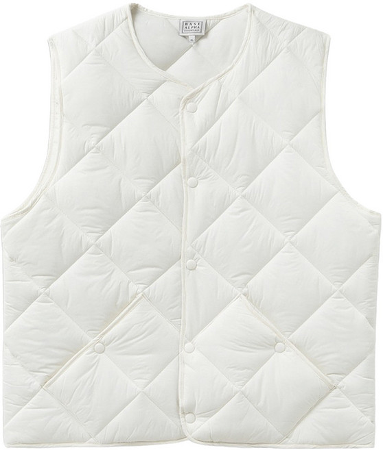 BASE ALPHA ESSENTIALS 菱格紋絎縫背心