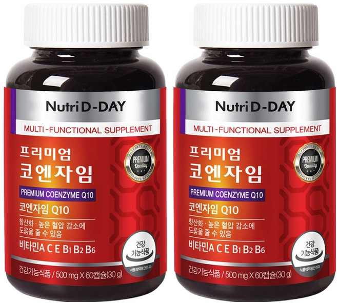 뉴트리디데이 프리미엄 코엔자임 Q10, 60정, 2개