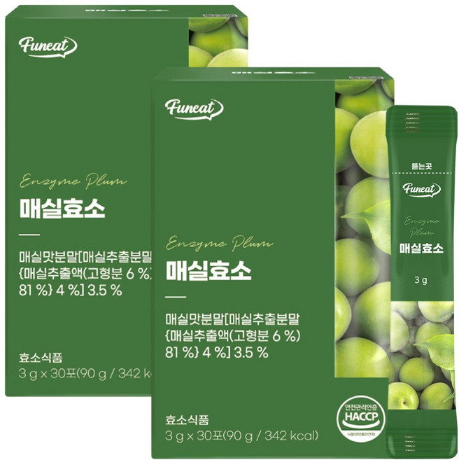퍼니트 매실효소 30p, 90g, 2개