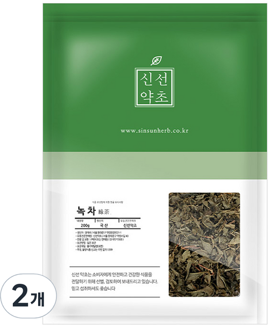 신선약초 전남 보성 녹차, 200g, 2개