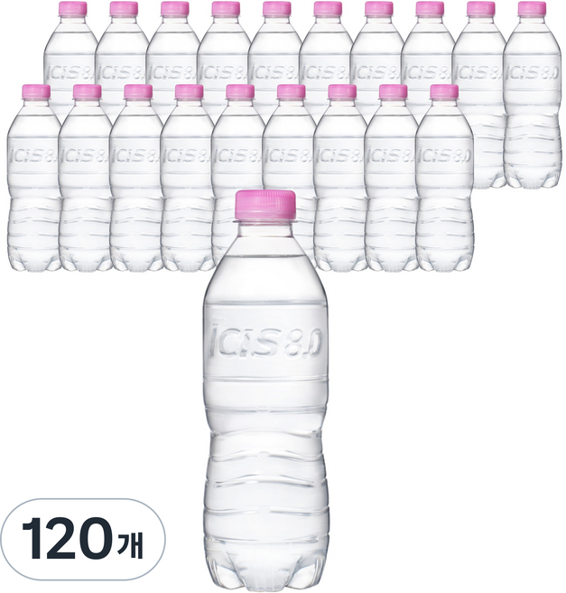 아이시스 8.0 초경량 페트 생수 무라벨, 500ml, 120개