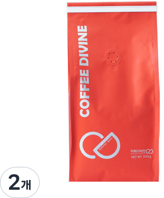 커피디바인 헤이즐넛블렌드 원두 분쇄커피, 500g, 2개, 커피메이커(중간)