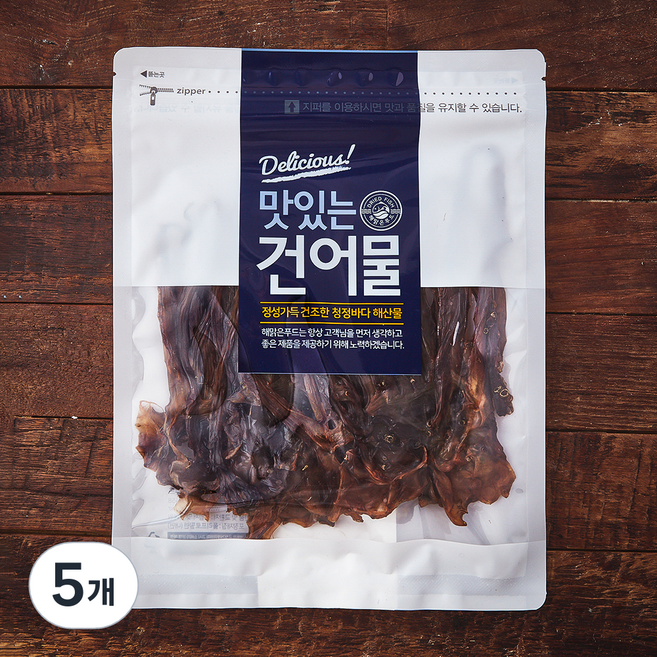 해맑은푸드 추억의 조미오징어 다리, 5개, 100g