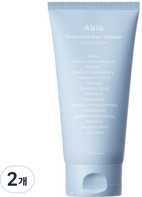 아비브 딥클린 폼 클렌저 수분초 히알루론 폼, 150ml, 2개