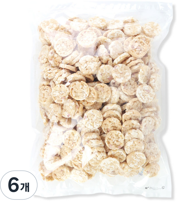 우리가스토리 오곡쌀과자 뻥튀기, 600g, 6개