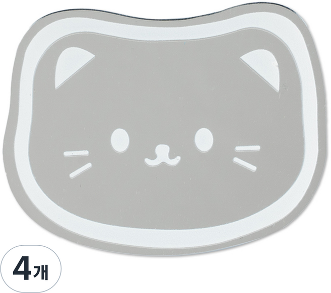 구스페리 동물 미러 스마트톡, 09 하양야옹이, 4개