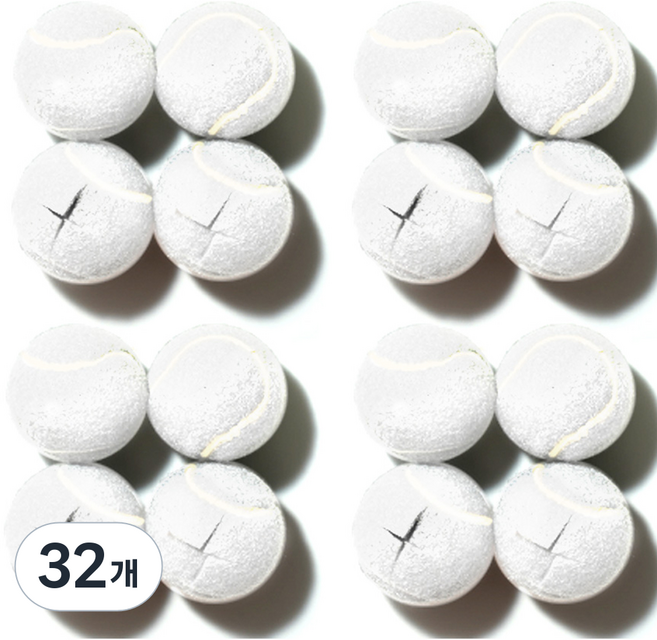 모노플랫 테니스공 체어슈즈, 화이트, 32개