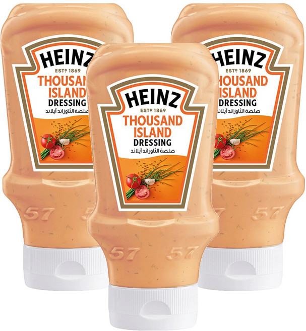 하인즈 사우전드 아일랜드 드레싱, 428g, 3개