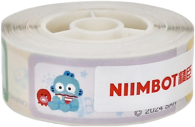 NIIMBOT 防水貼紙 D11S/D110/H1S 專用 14 x 40mm 人魚漢頓 155張, 悠哉的一天 多色, 8m