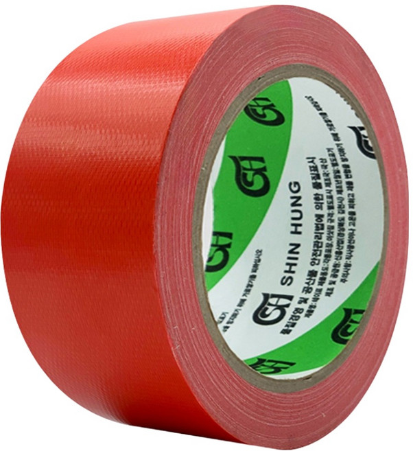신흥 국산 대용량 라바 청면테이프 48mm x 25M 빨강, 1개