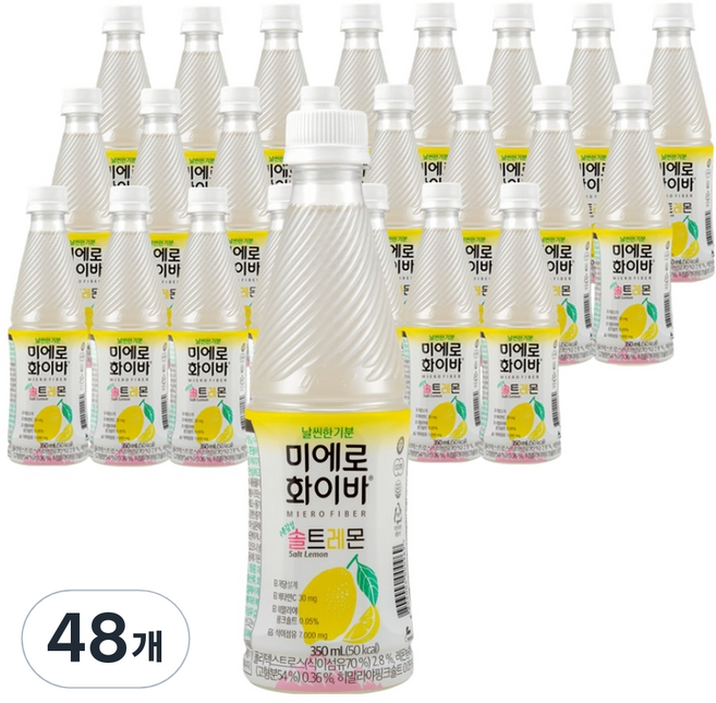 미에로화이바 솔트레몬, 350ml, 48개