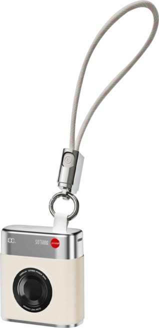 SOTHING 向物 行動電源 小相機mini 10000mAh Type-C Lightning 附簡易扣環, 白色, DSHJ-S-2504-Lbr