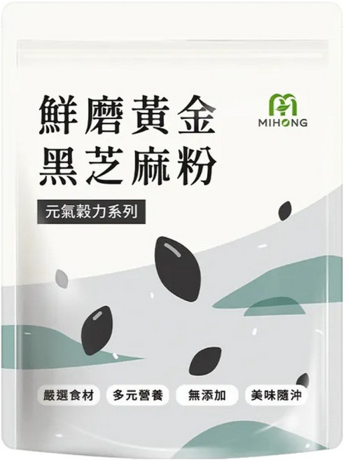 MIHONG 米鴻生醫 元氣穀力 鮮磨黃金黑芝麻粉, 30g, 10份, 1袋