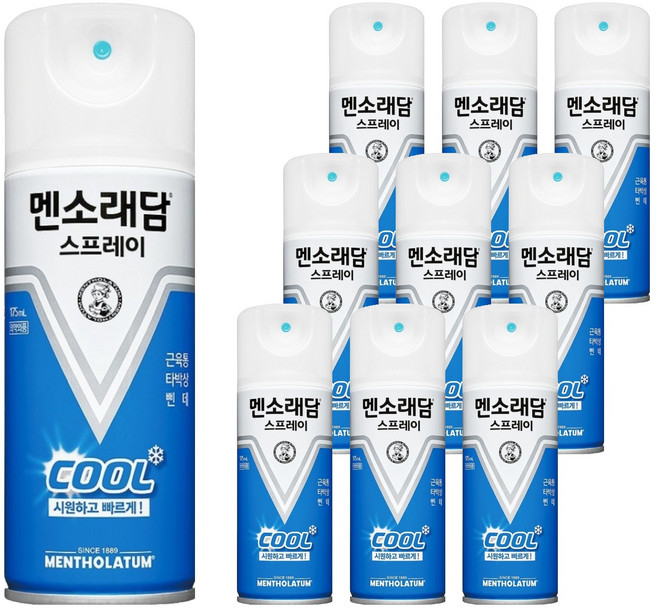 멘소래담 쿨 스프레이 175ml, 1개입, 10개
