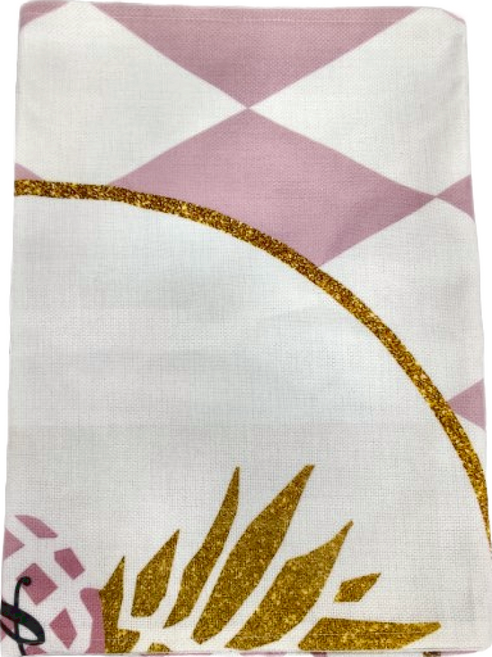 半島良品 棉麻門簾風水簾 長款, 鳳梨