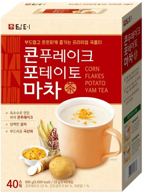 담터 콘푸레이크 포테이토 마차, 22g, 40개입, 1개