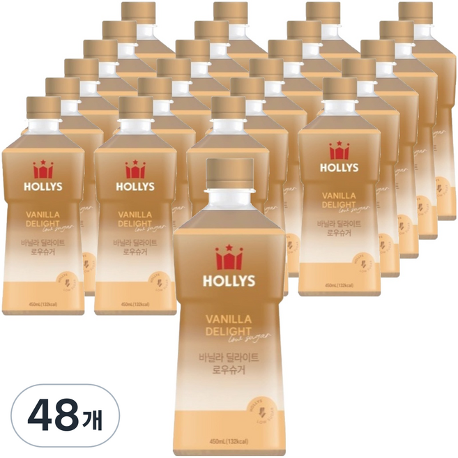 할리스 바닐라 딜라이트 로우슈거, 450ml, 48개