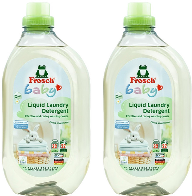 프로쉬 베이비 액상 세탁세제, 1.5L, 2개