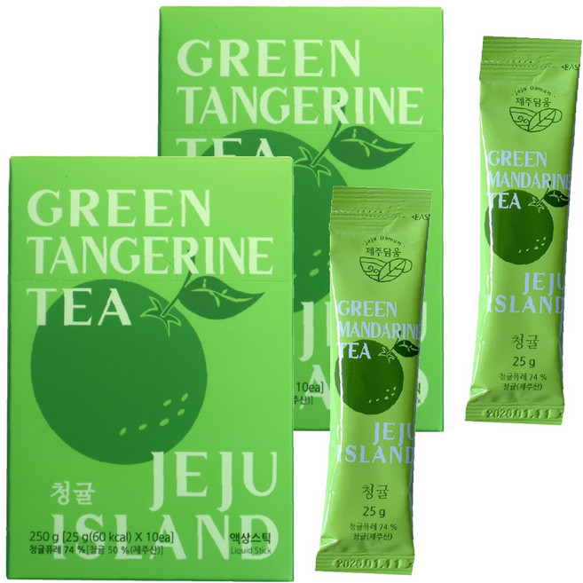 제주담움 청귤스틱 10p, 25g, 2개, 10개입